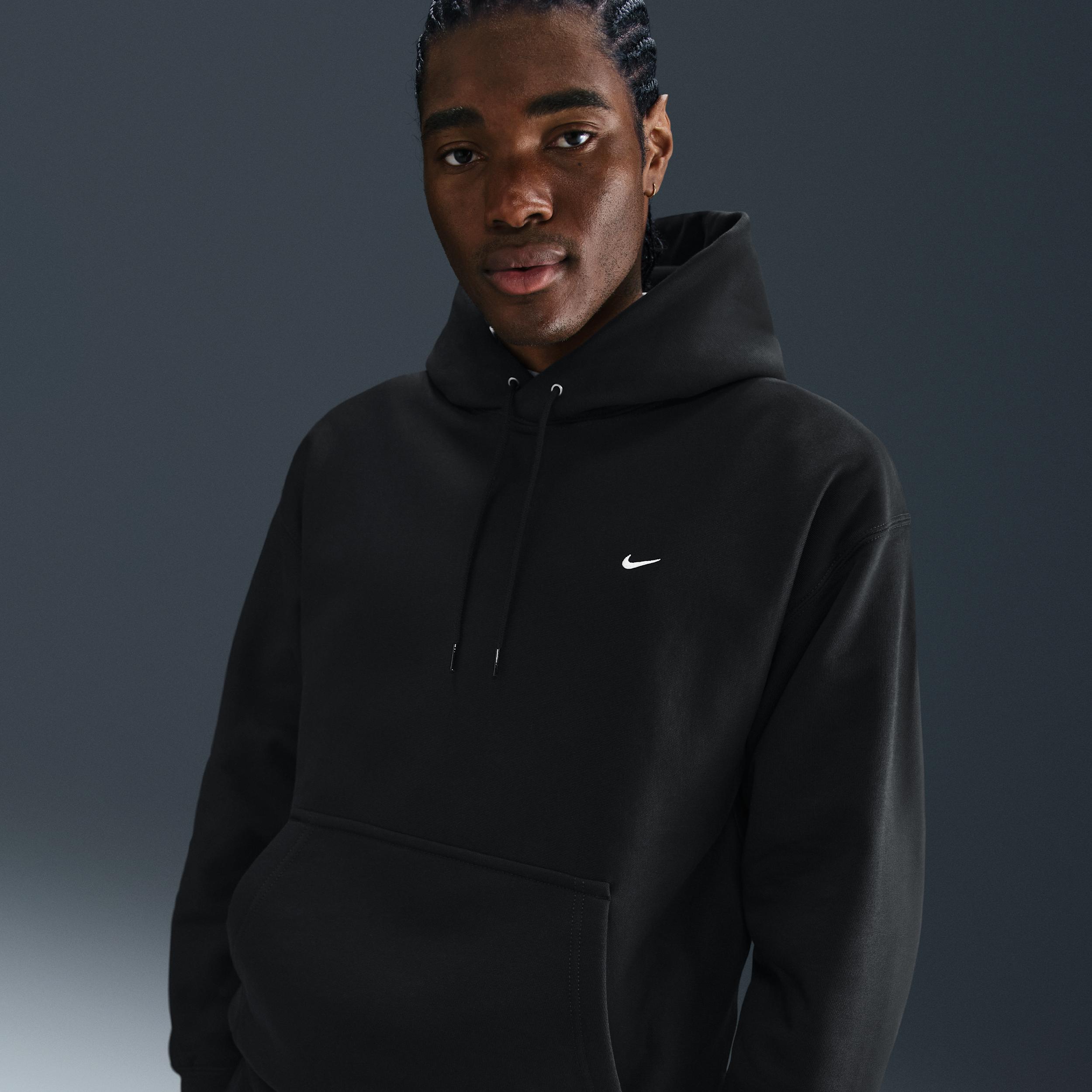 Nike Mens Solo Swoosh Pullover Hoodie | HV1082-010 Product Image