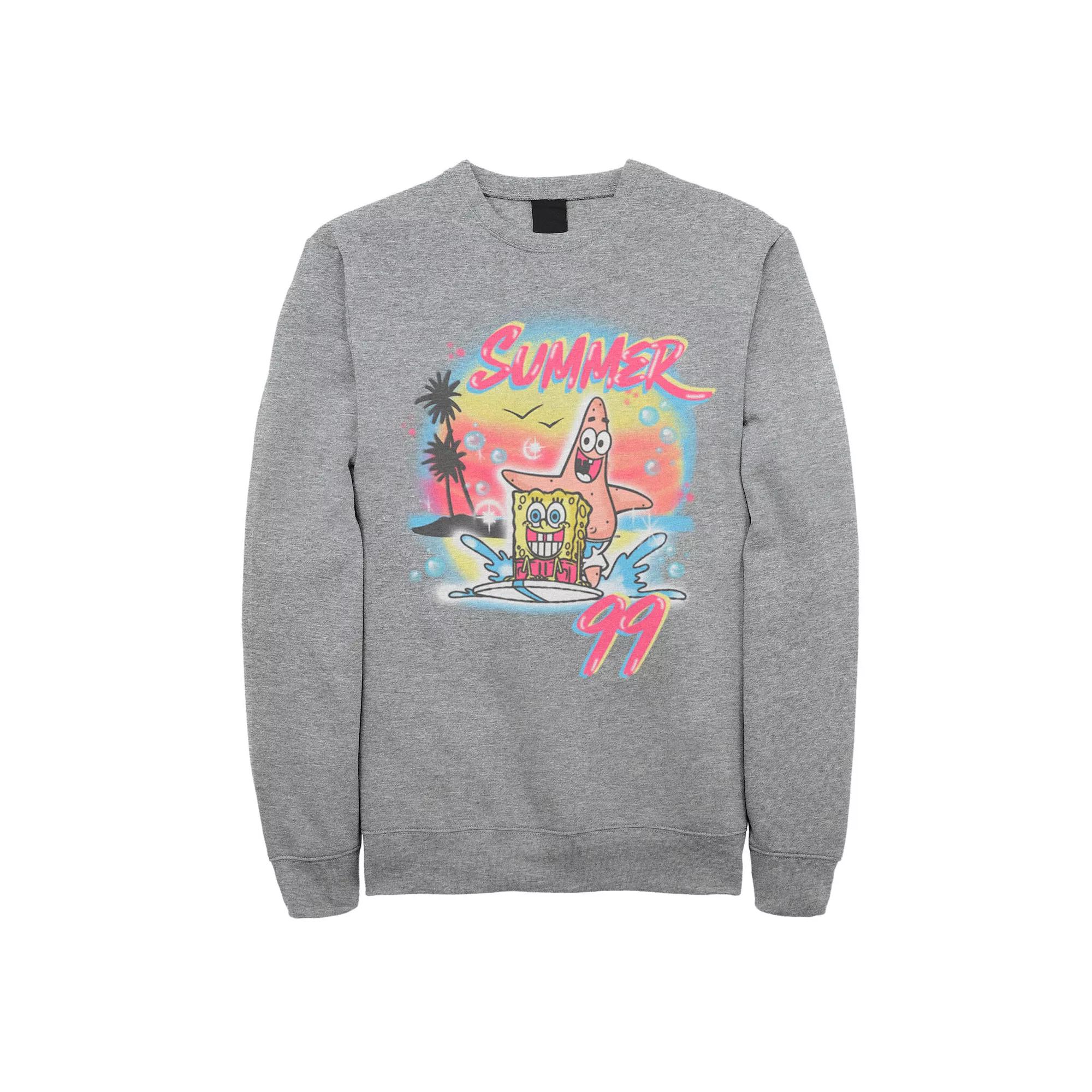 Men's SpongeBob Patrick Summer 99 Surfing Sweatshirt,  Product Image