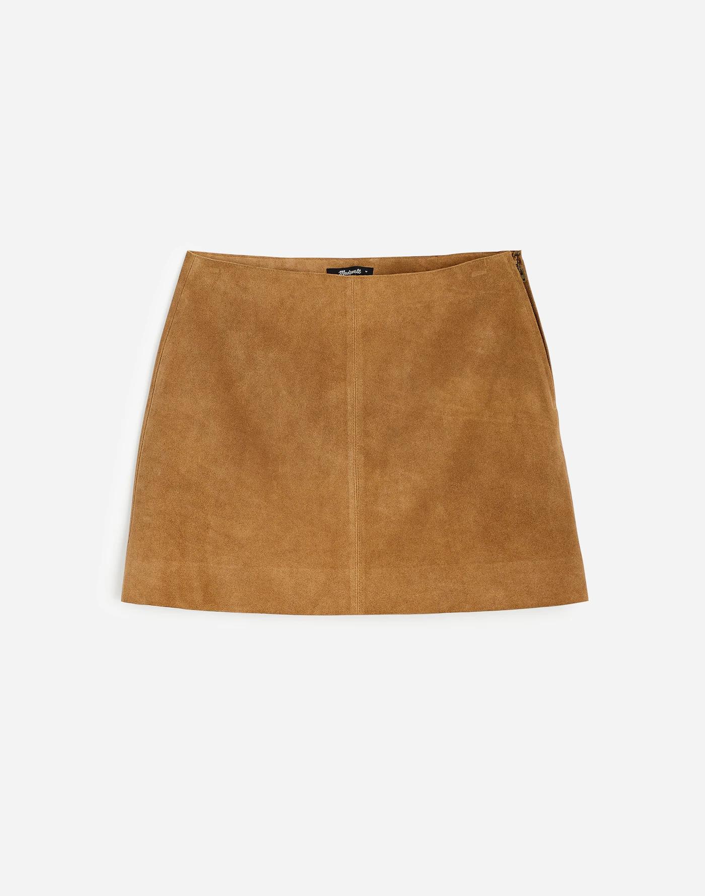 Suede Mini Skirt Product Image