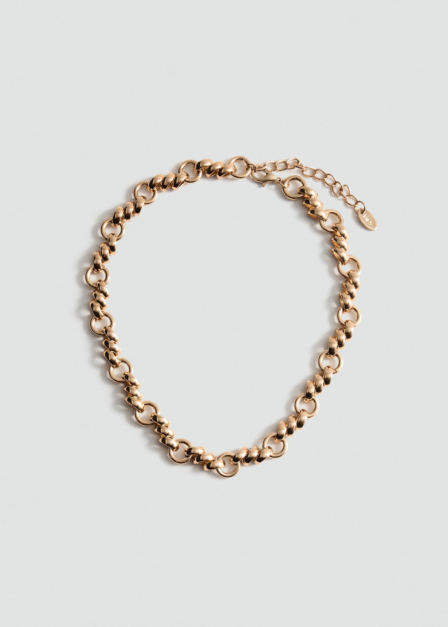 Link mixed necklace - Women | MANGO USA Product Image