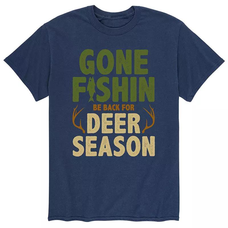 Men's "Gone Fishin Be Back For Deer Season" Tee,  Product Image