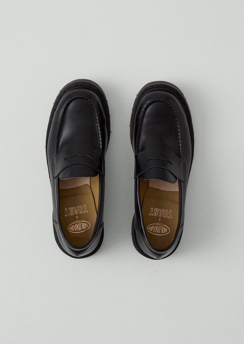 Solovair Chunky Loafers | Black Product Image