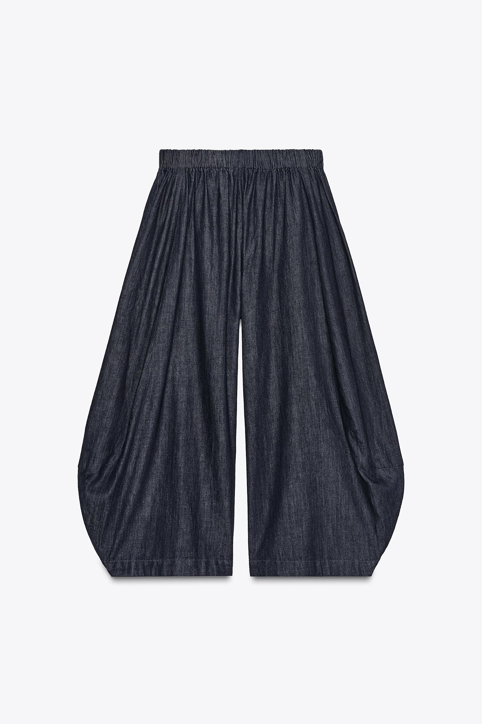 ZW COLLECTION VOLUMINOUS DENIM PANTS Product Image