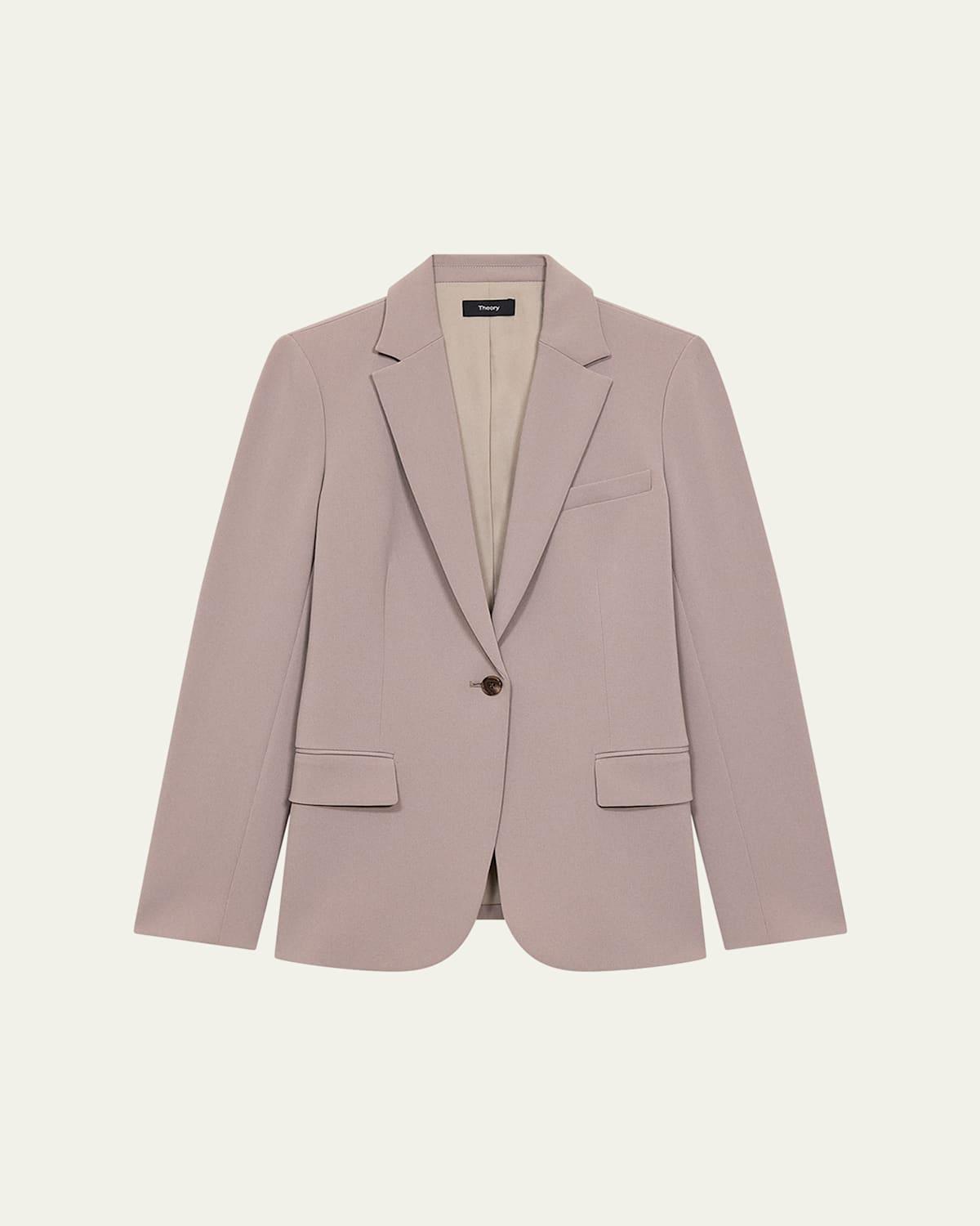 Womens Staple Classic Crepe Single-Button Blazer Product Image