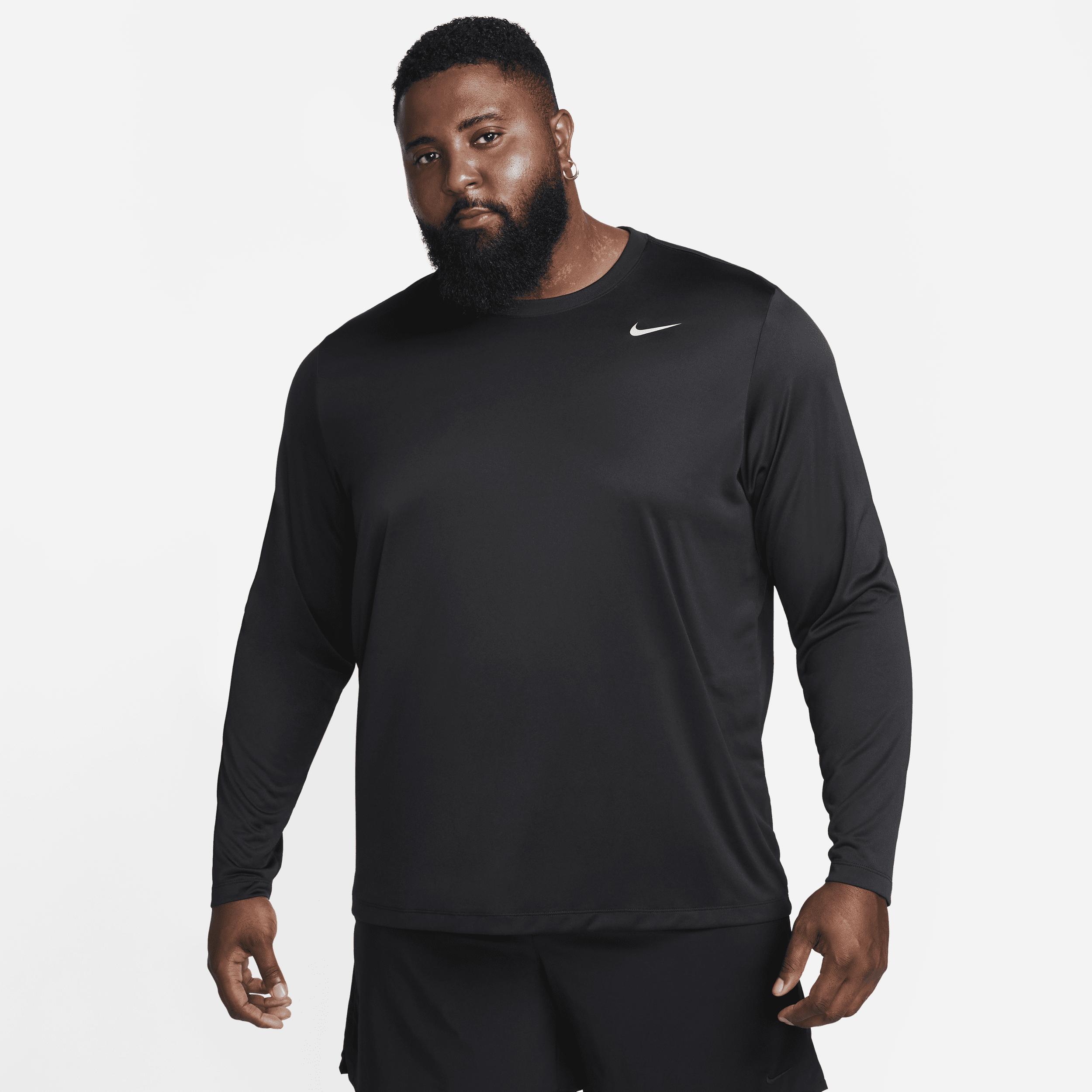 Nike Mens Dri-FIT Legend Long-Sleeve Fitness Top | DX0993-010 Product Image