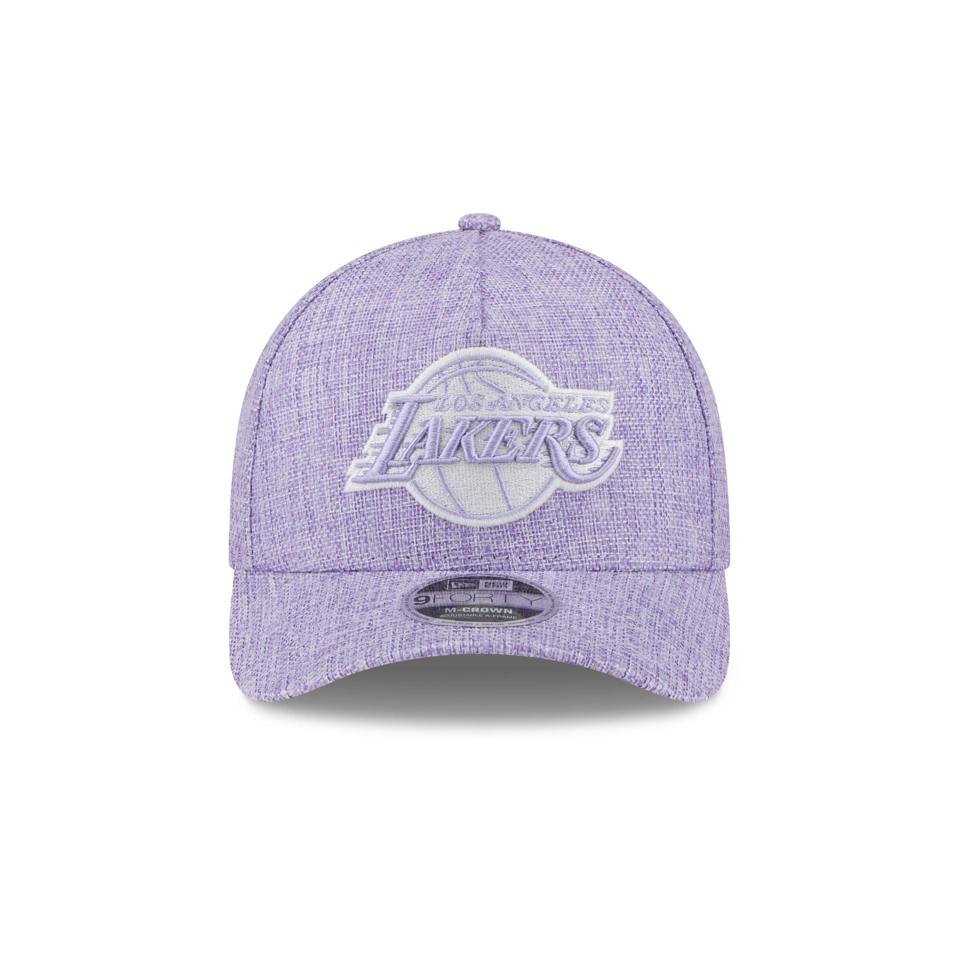 Los Angeles Lakers Cotton Weave Purple 9FORTY M-Crown A-Frame Snapback Hat Male Product Image