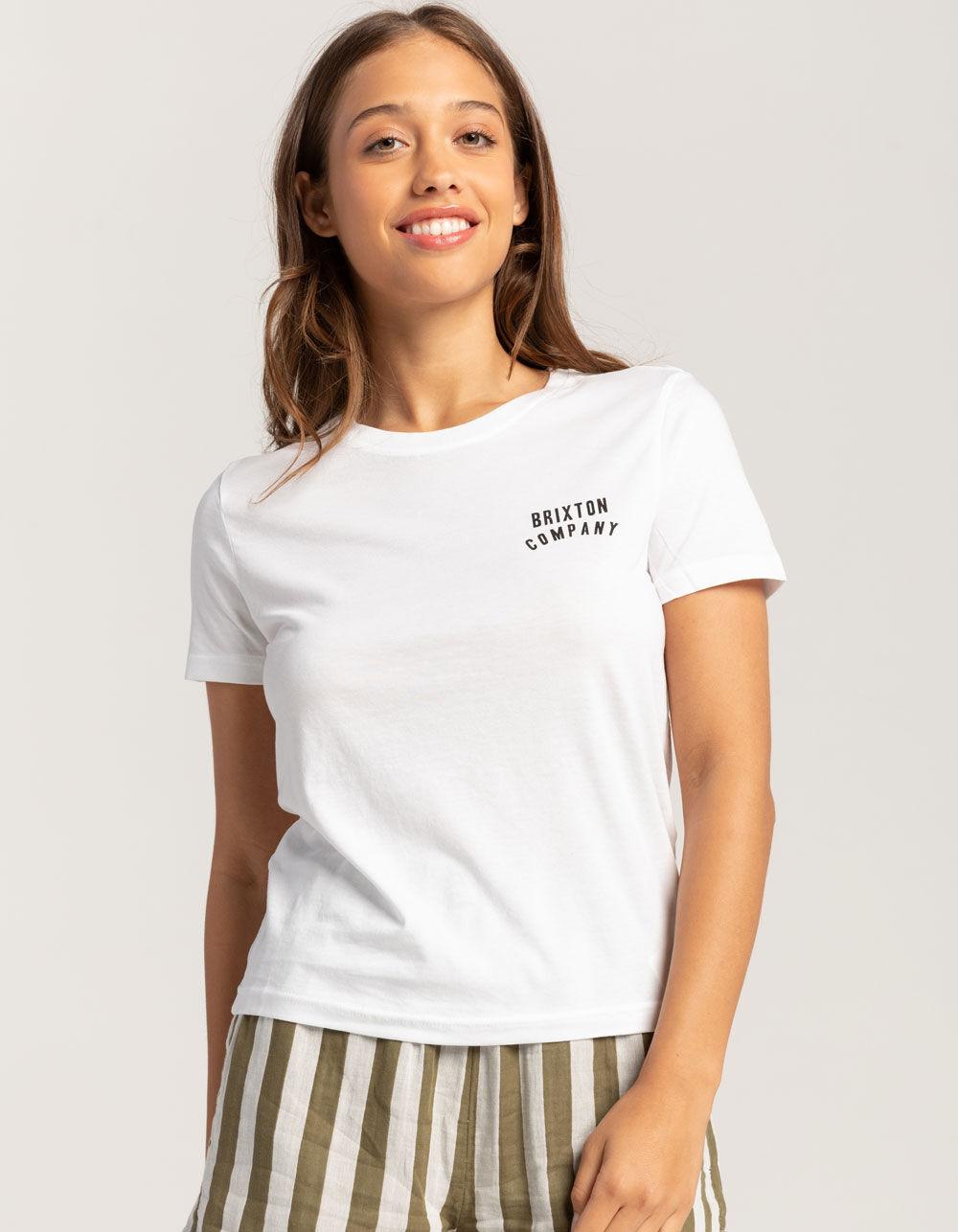BRIXTON Woodburn Womens Tee - WHITE Product Image