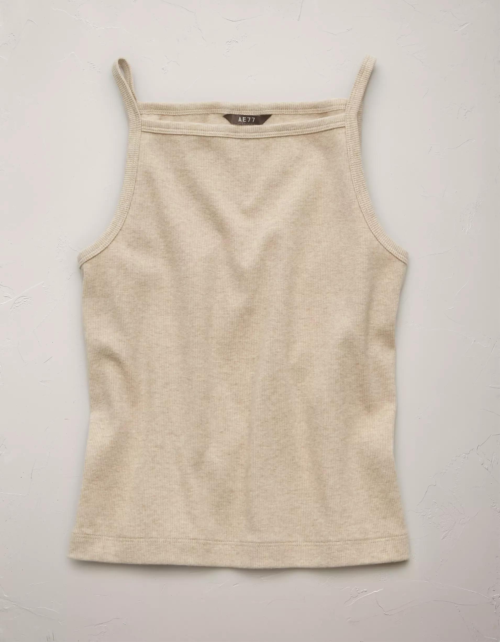 AE77 Premium Straight Neck Tank Top Product Image