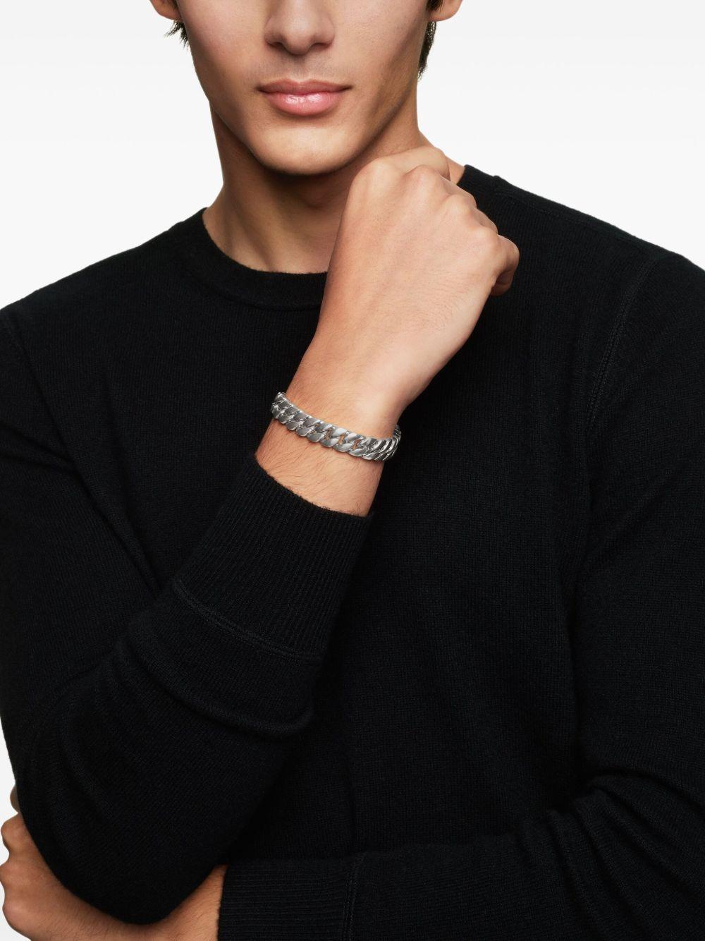 sterling silver Curb Chain bracelet (11.5mm) Product Image