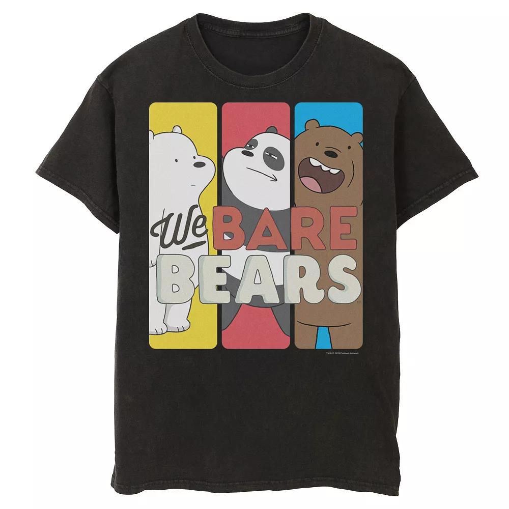 Men's Cartoon Network We Bare Bears Trio Portrait Panels Graphic Tee,  Product Image