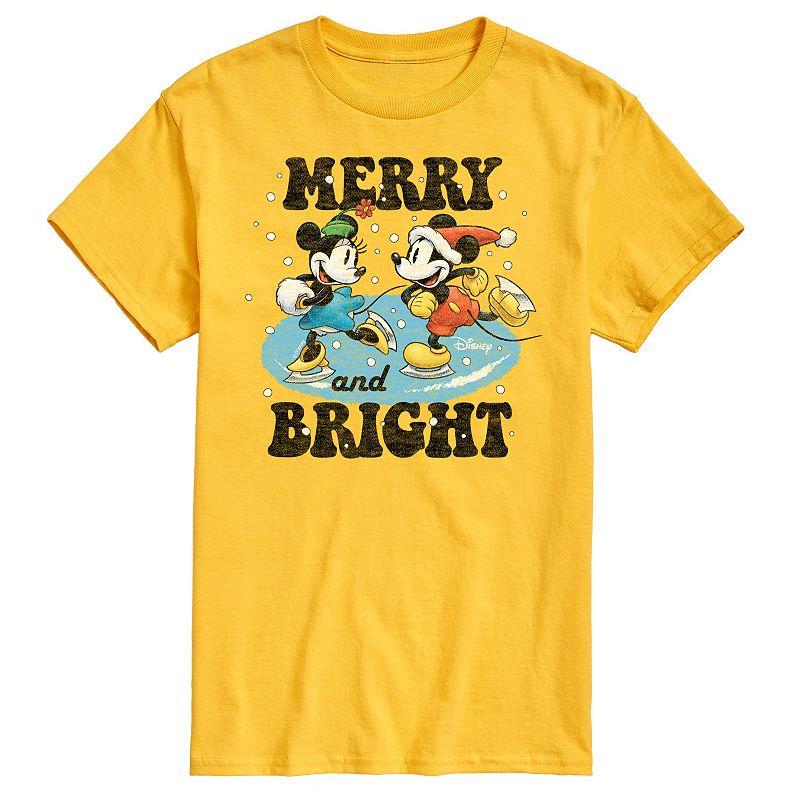 Disney's Mickey & Minnie Mouse Men's Merry And Bright Graphic Tee,  Product Image