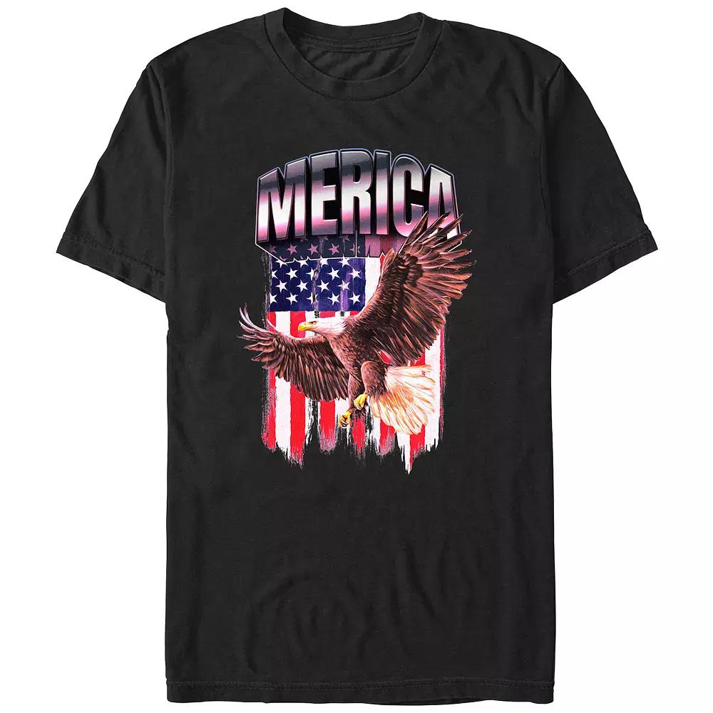 Big & Tall Miscellaneous Merica Eagle Flag Graphic Tee, Men's,  Product Image