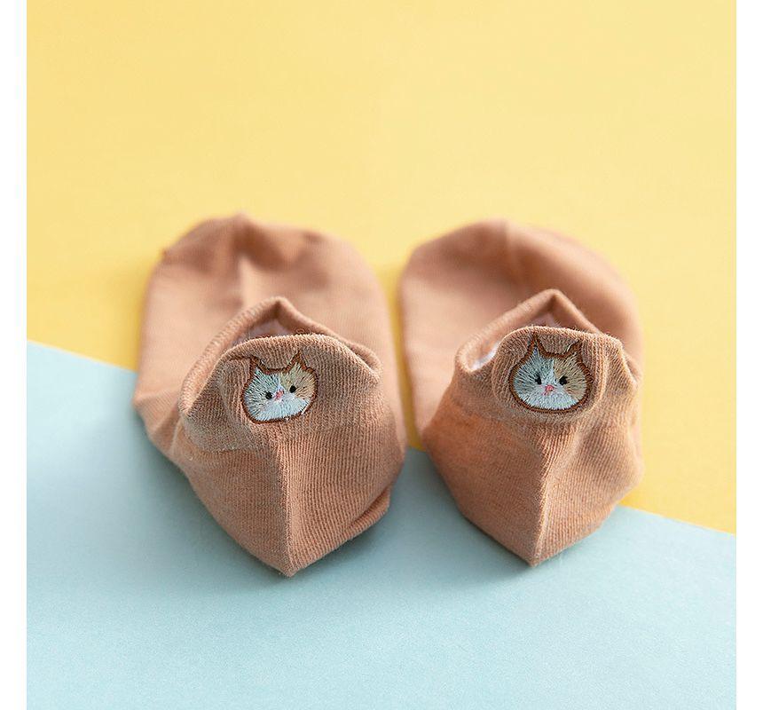 Cat Embroidered Socks Product Image