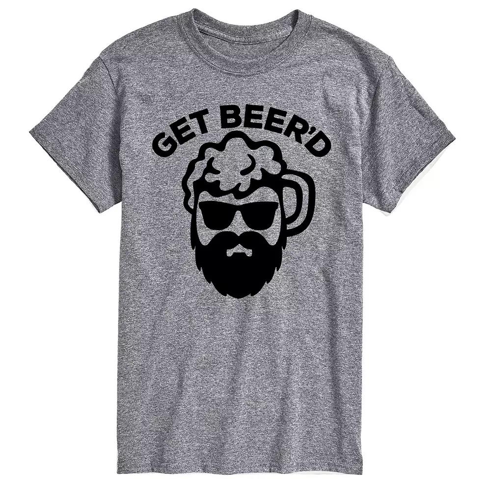 Big & Tall Get Beerd Graphic Tee, Men's,  Product Image