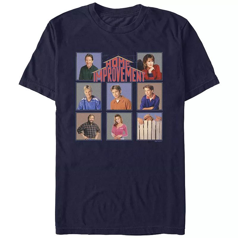 Men's Home Improvement Box Portraits Graphic Tee, Size: Small, Blue Product Image