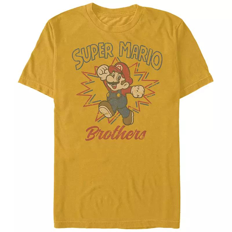 Men's Super Mario Brothers Retro Draw Graphic Tee,  Product Image