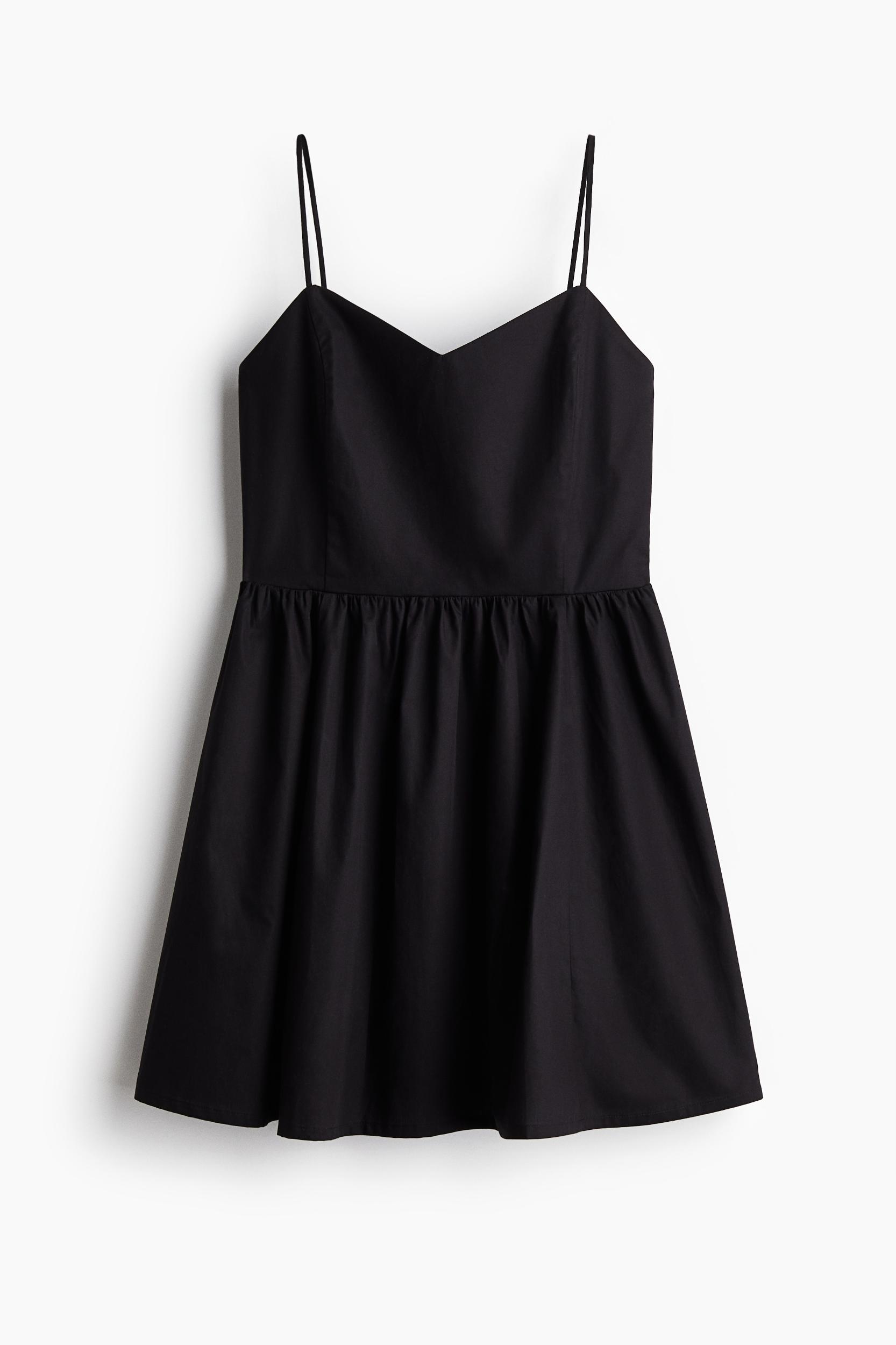 Cotton Dress with Flared Skirt Product Image