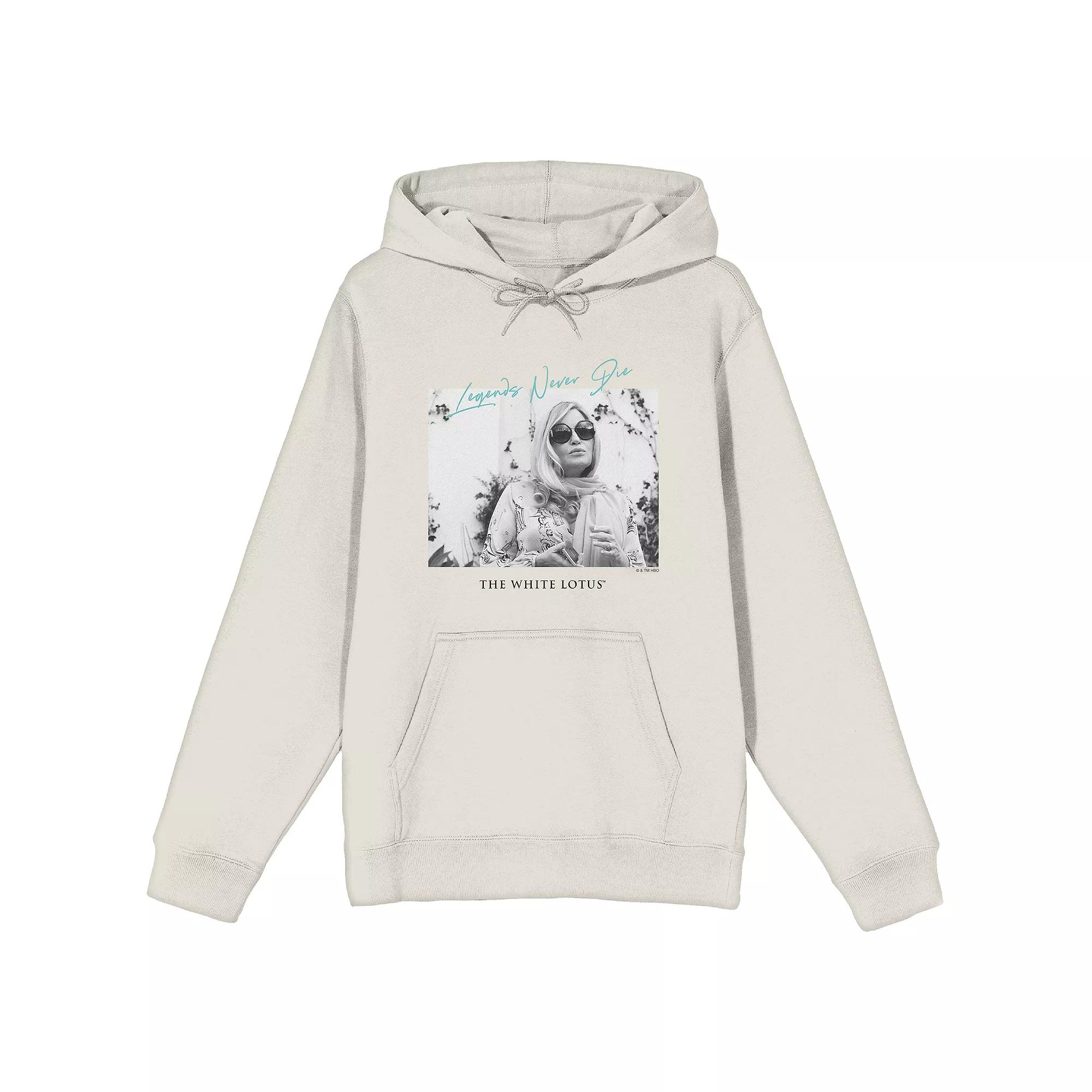Juniors' White Lotus Tanya McQuoid "Legends Never Die" Hoodie, Women's, Size: XL, Off White Product Image