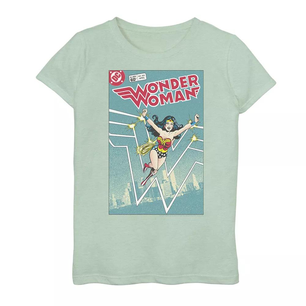 Girls DC Comics Wonder Woman Retro Comic Cover Tee, Girl's,  Product Image