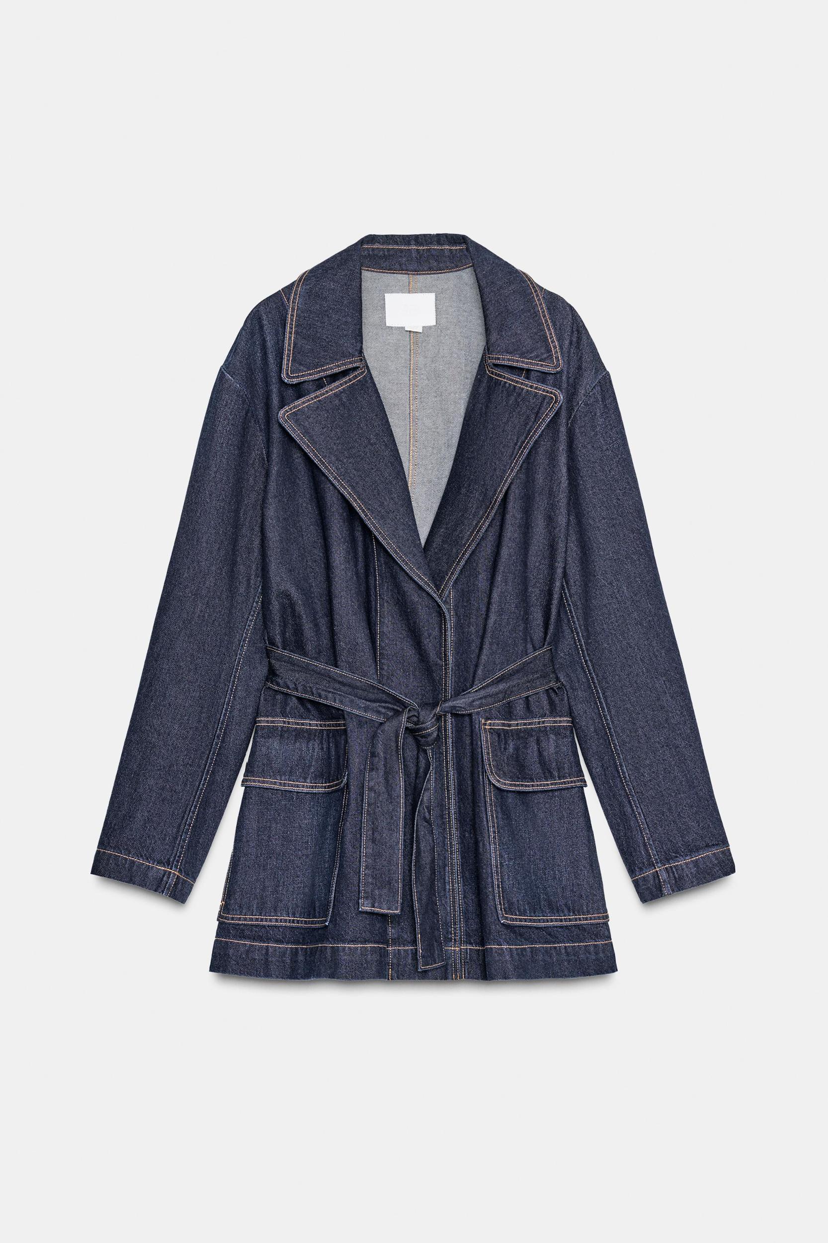 TRF SHORT DENIM JACKET Product Image