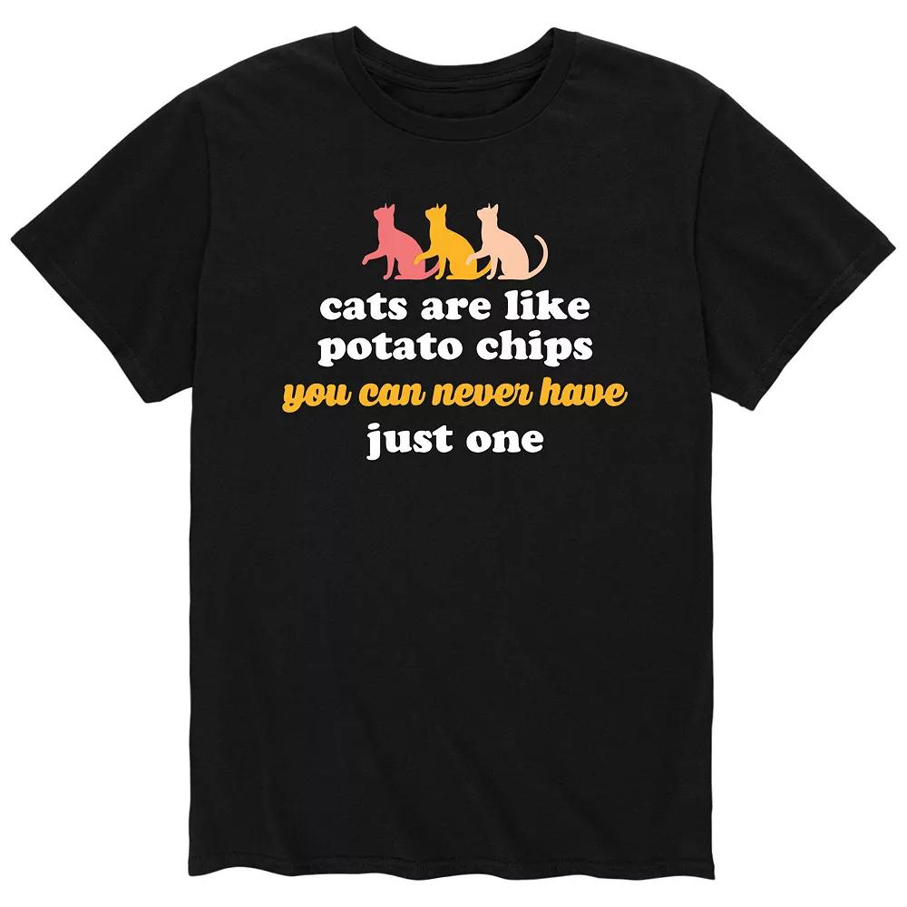 Men's Cats Are Like Potato Chip Tee,  Product Image