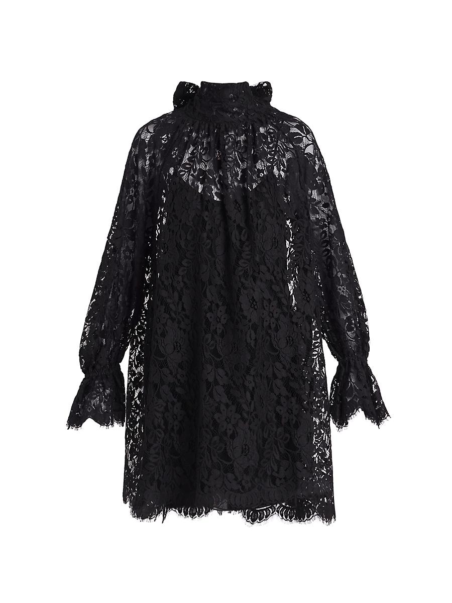 Womens Lace Turtleneck Minidress Product Image