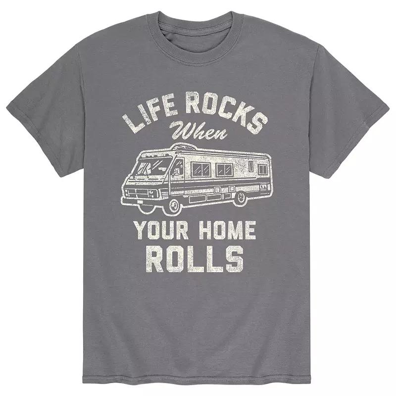 Men's Life Rocks Home Rolls Tee,  Product Image