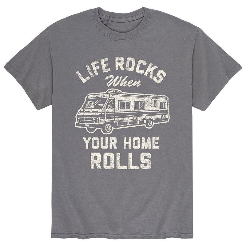 Men's Life Rocks Home Rolls Tee,  Product Image