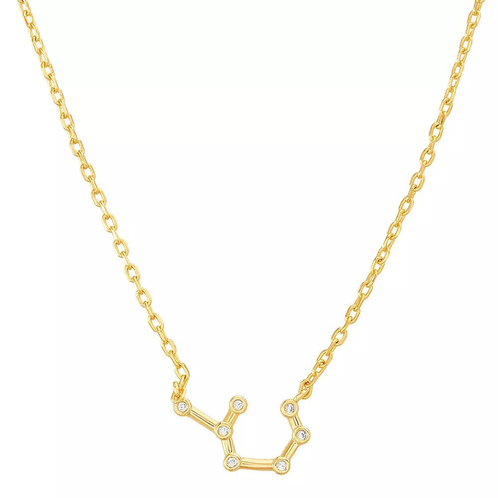 Paige Harper Sterling Silver Cubic Zirconia Zodiac Constellation Necklace, Women's, Size: 16-18" ADJ, Sagittarius Product Image