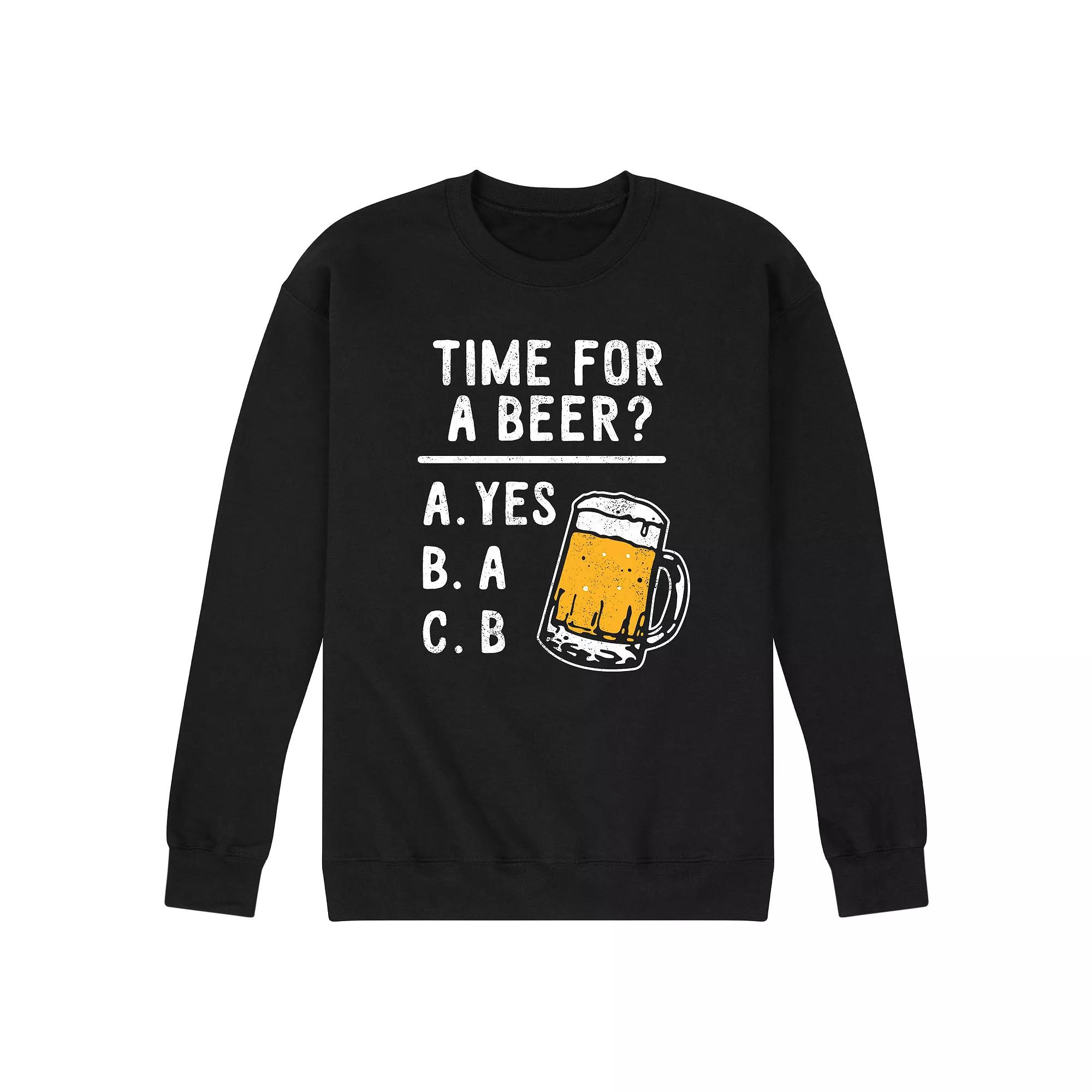 Men's Time for a Beer Sweatshirt,  Product Image