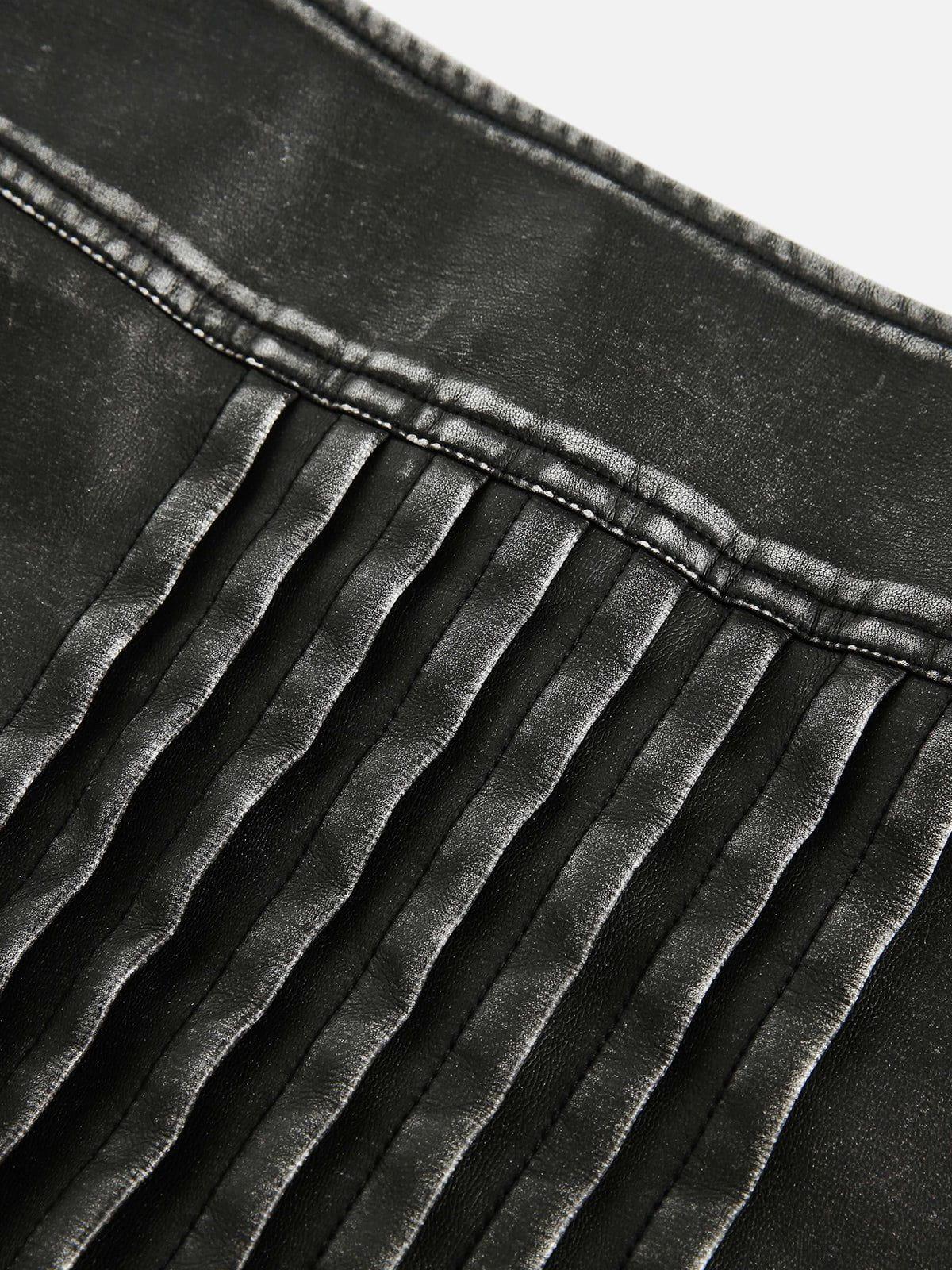 Aelfric Eden Wrinkle Faux Leather Skirt Female Product Image