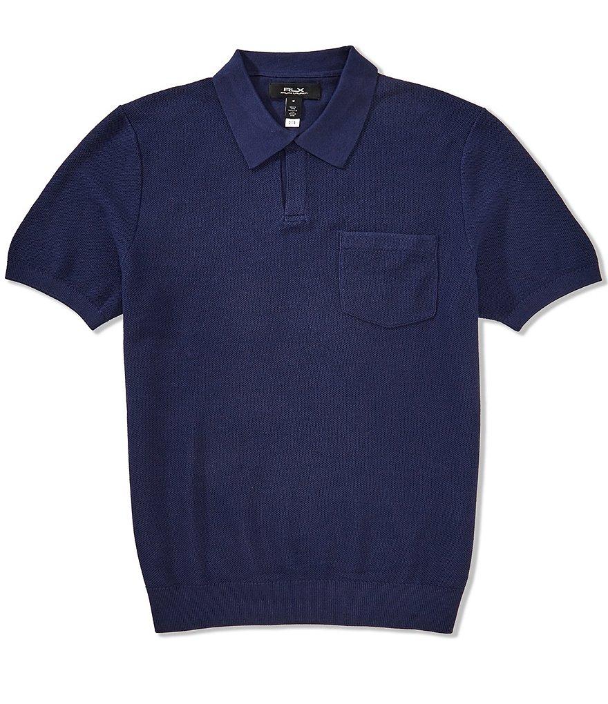 Polo Ralph Lauren RLX Golf Mesh-Knit Performance Stretch Short Sleeve Sweater Polo Shirt Product Image
