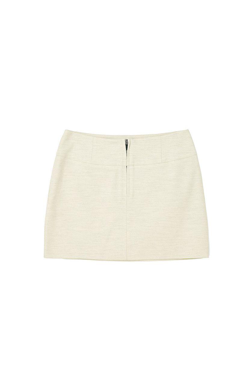 Woven Waistband Detail Mini Skirt Product Image
