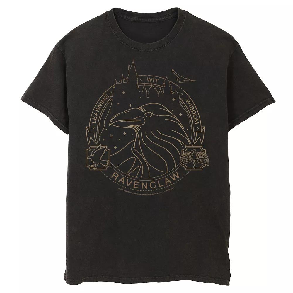 Men's Harry Potter Ravenclaw Logo Tee, Size: XL, Black Product Image