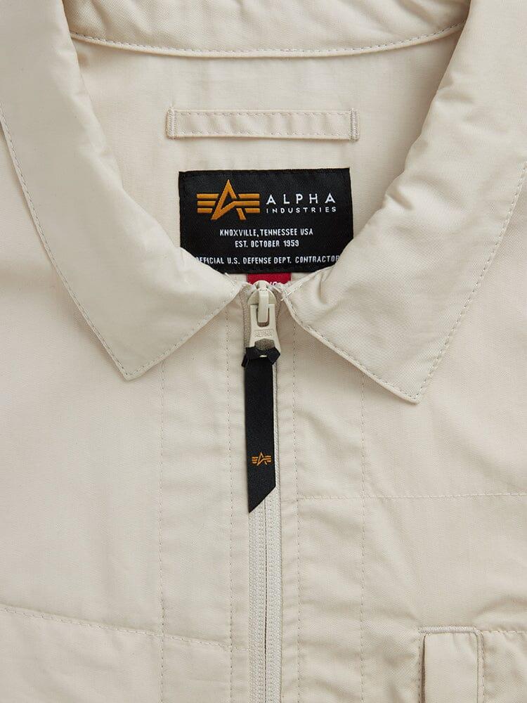 SHORT SLEEVE MULTI POCKET ZIPPERED SHIRT JACKET Product Image