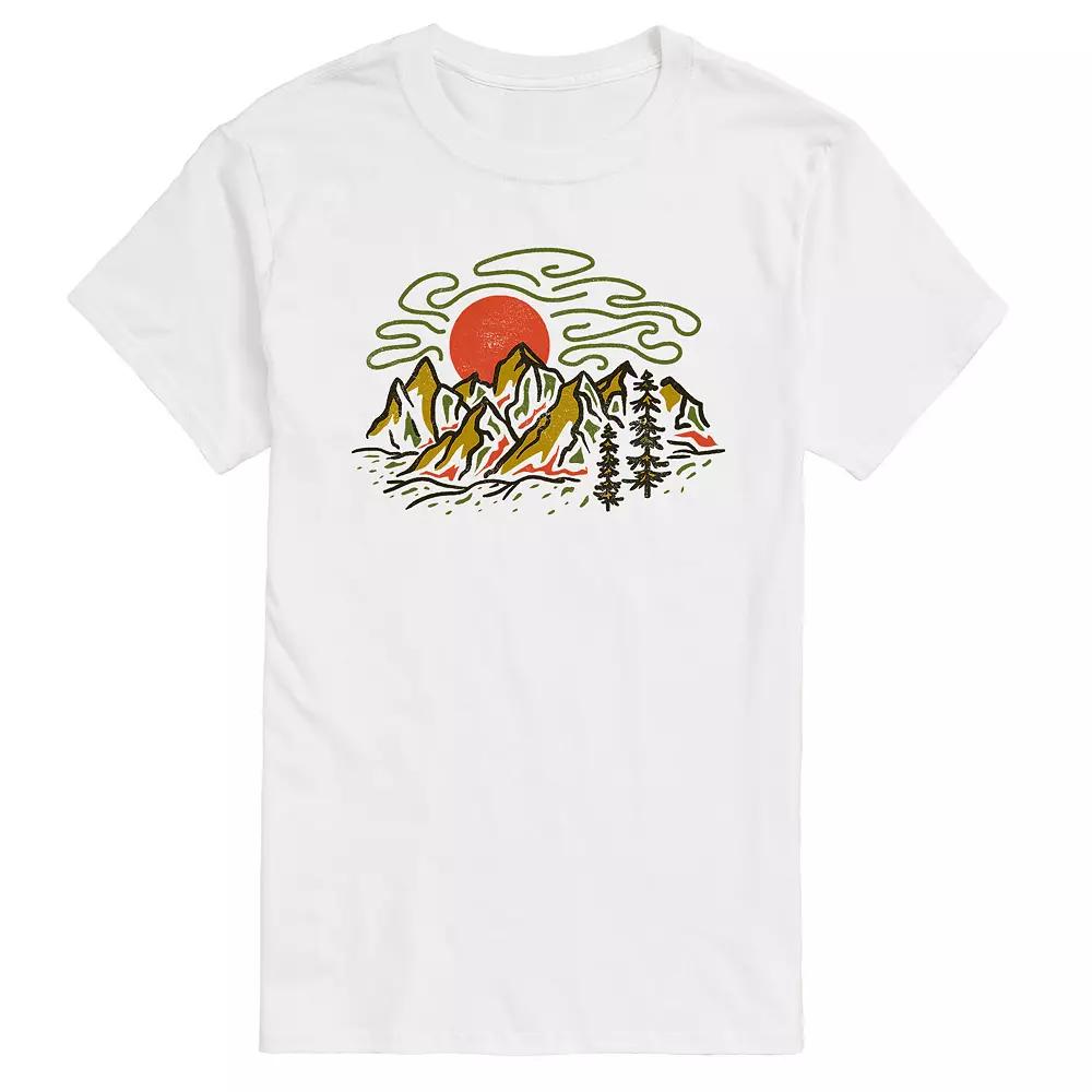 Men's Colorful Mountains Graphic Tee,  Product Image