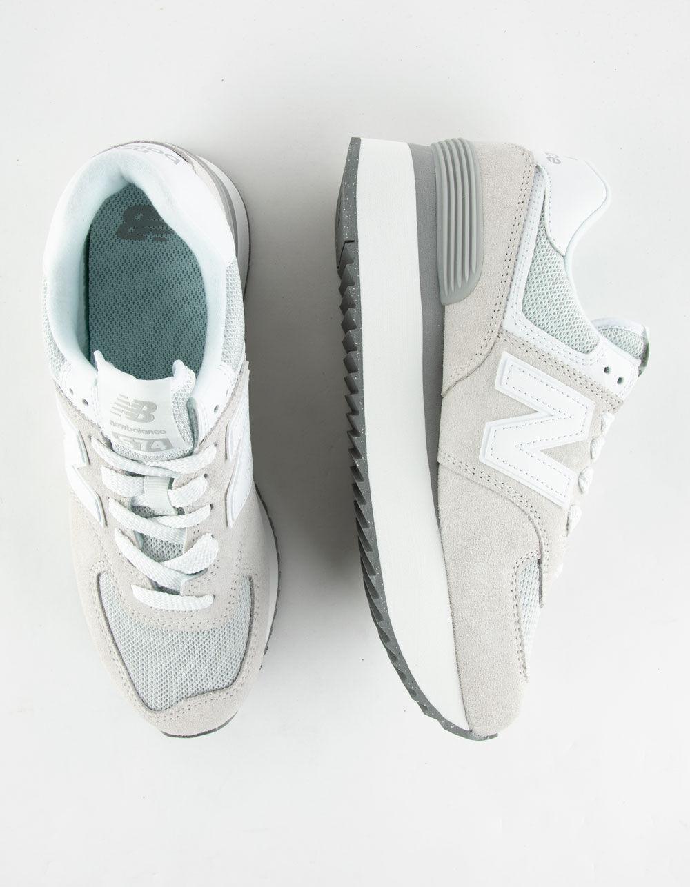 NEW BALANCE 574+ Lift Womens Shoes - WHITE Product Image