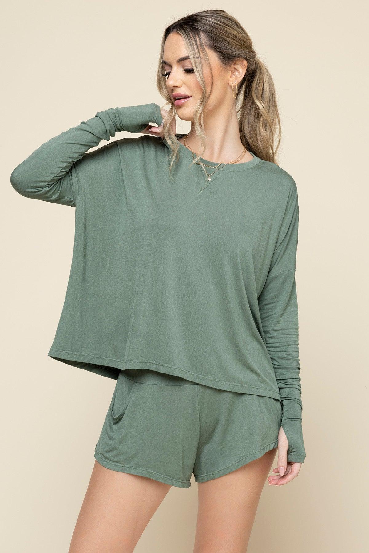 Perfect Lounge Shorts - Leaf Green Product Image