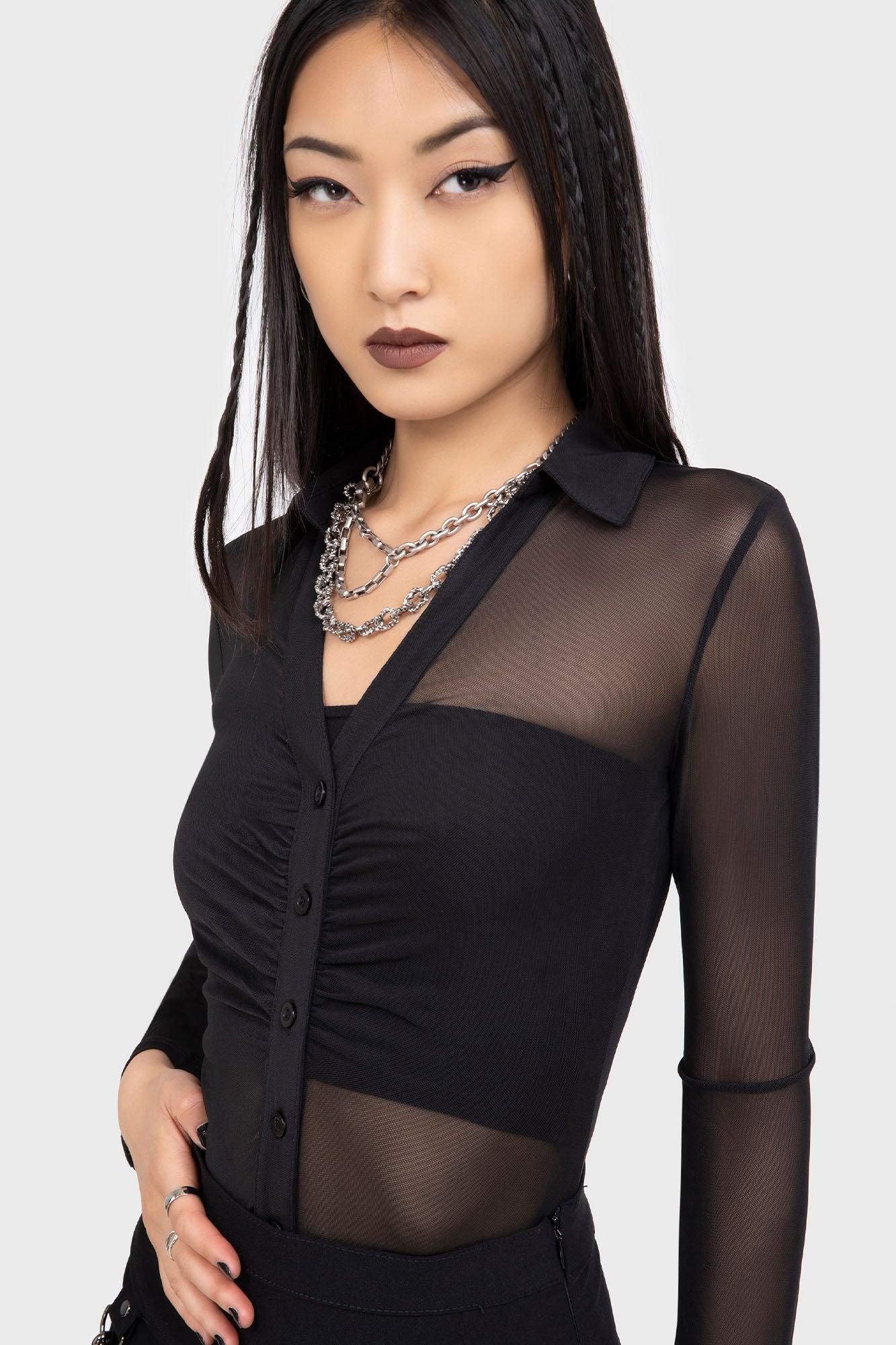 After The After Mesh Shirt Female Product Image