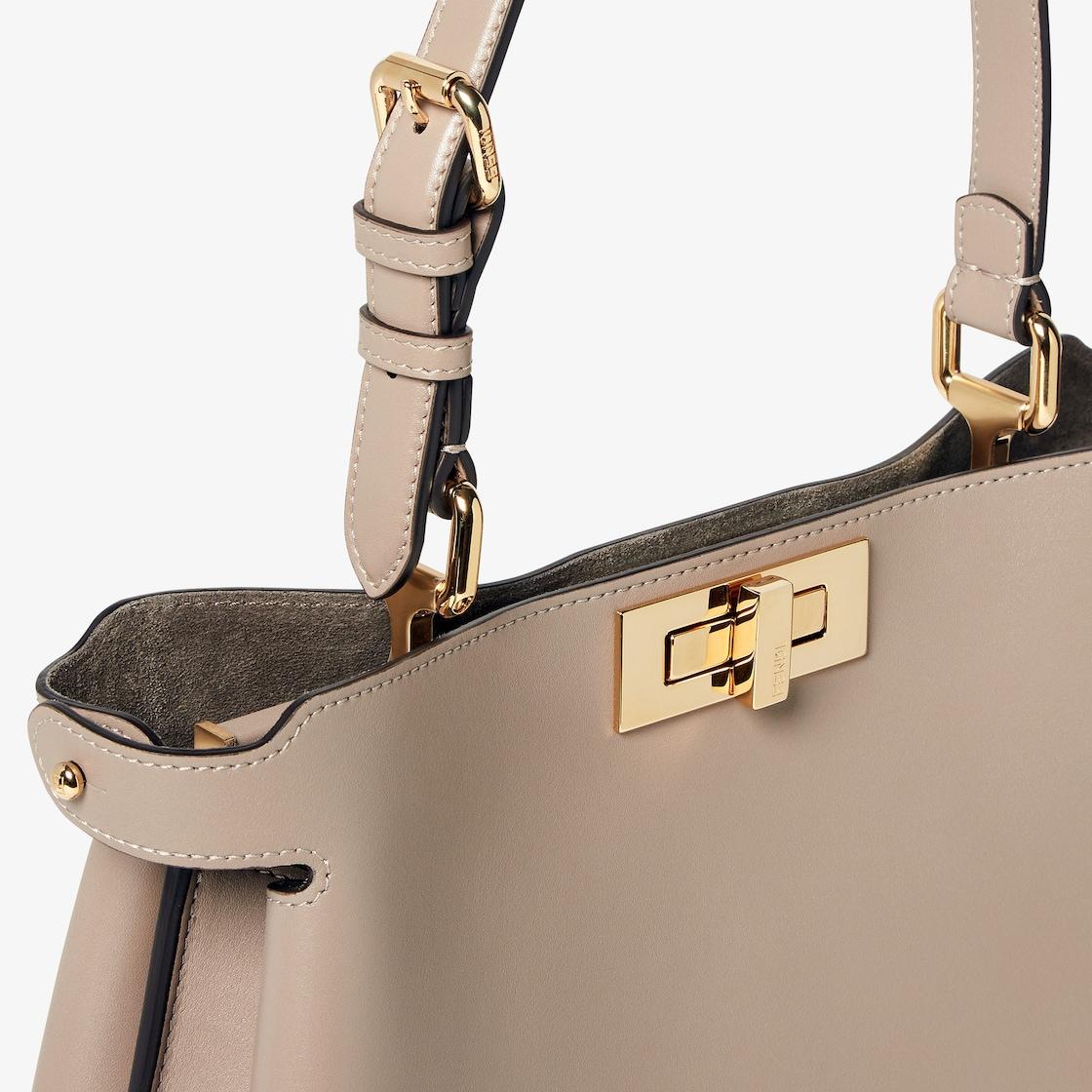 Peekaboo Soft MediumDove gray leather bag Product Image