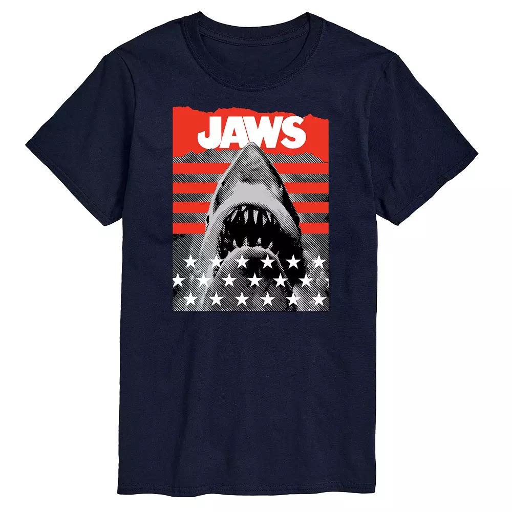 Big & Tall Jaws and Stripes Tee, Men's,  Product Image