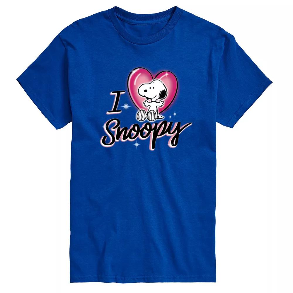 Big & Tall Peanuts I Heart Snoopy Airbrush Graphic Tee, Men's,  Product Image