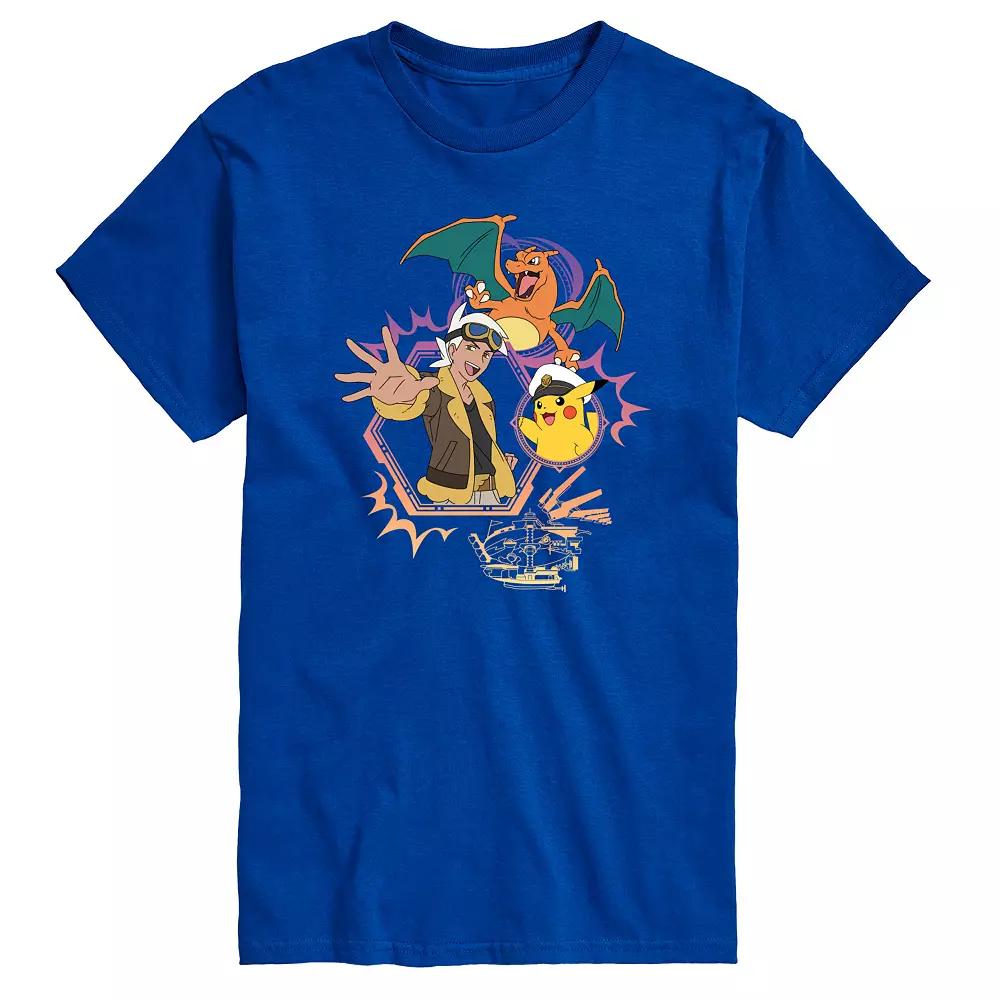 Men's Pokemon Freide Cap Charizard Graphic Tee,  Product Image