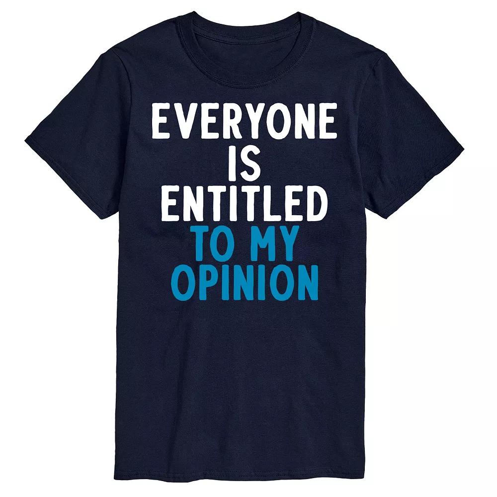 Big & Tall "Everyone Is Entitled" Graphic Tee, Men's,  Product Image