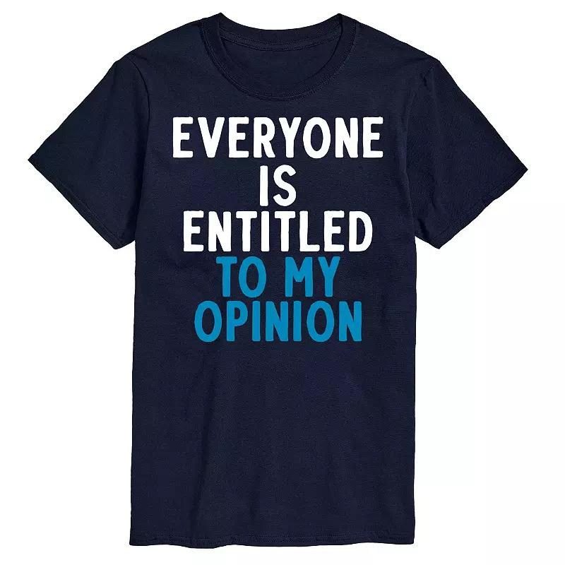 Big & Tall "Everyone Is Entitled" Graphic Tee, Men's,  Product Image