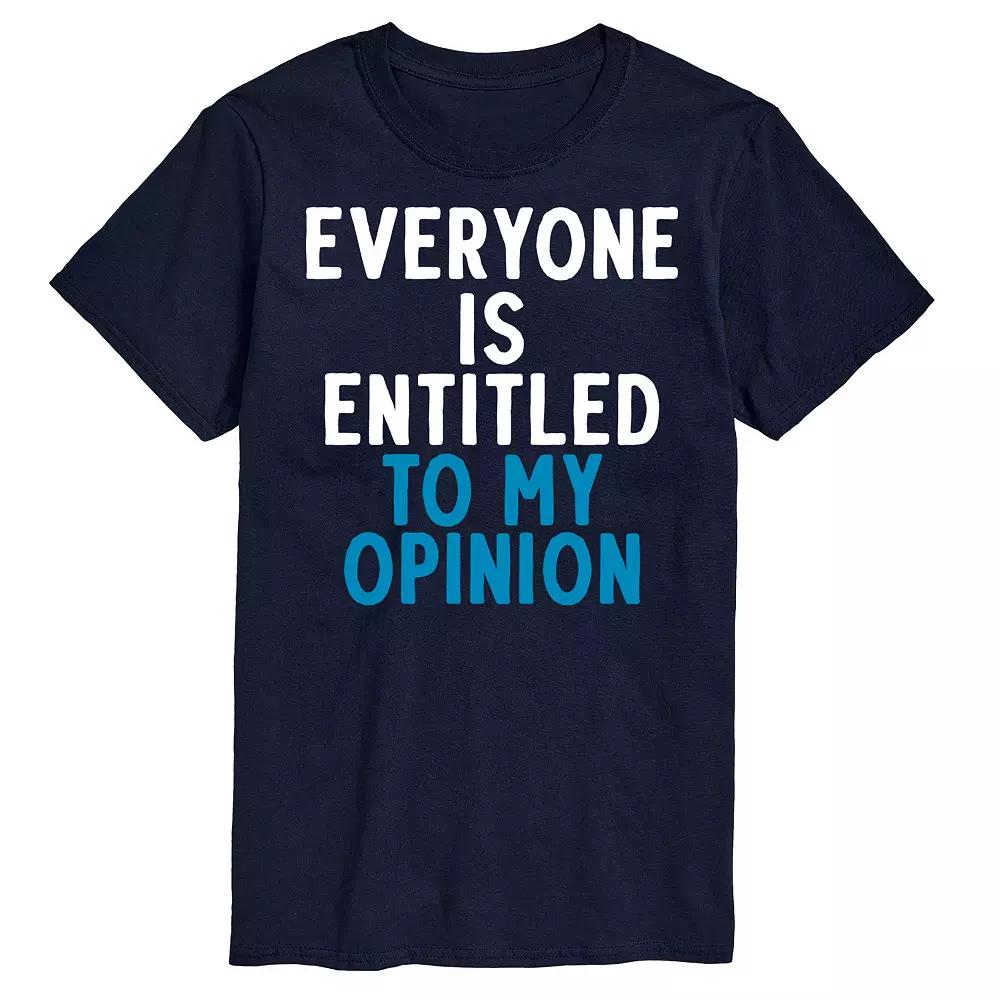 Big & Tall "Everyone Is Entitled" Graphic Tee, Men's,  Product Image