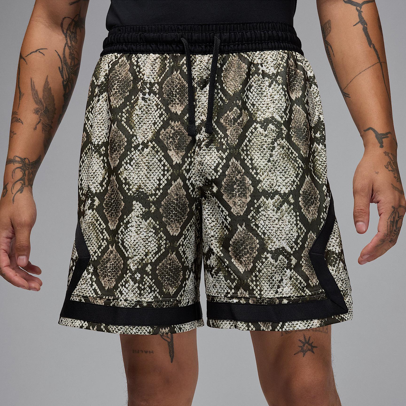 Mens Jordan Sport Dri-FIT Mesh Diamond Shorts | HF9907-133 Product Image
