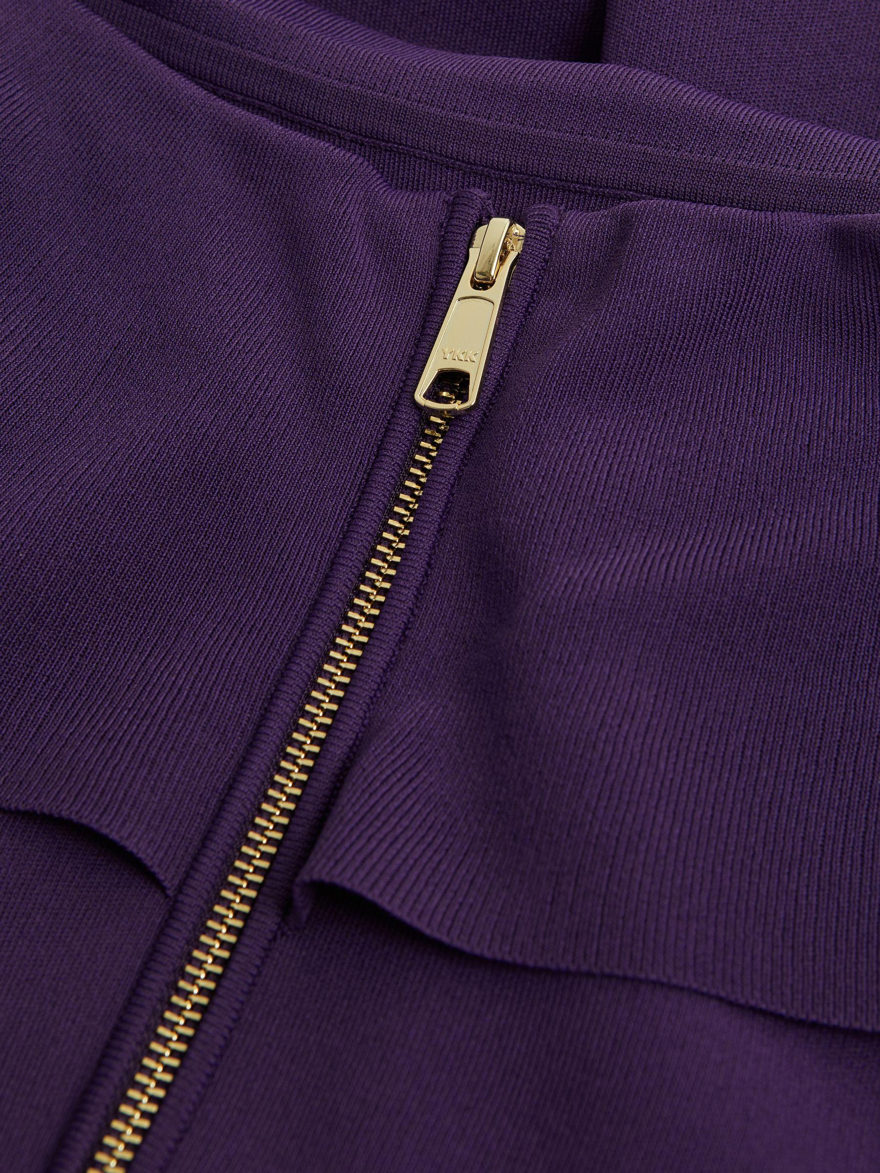 Florere Knitted Strapless Maxi Dress in Dark Purple Product Image