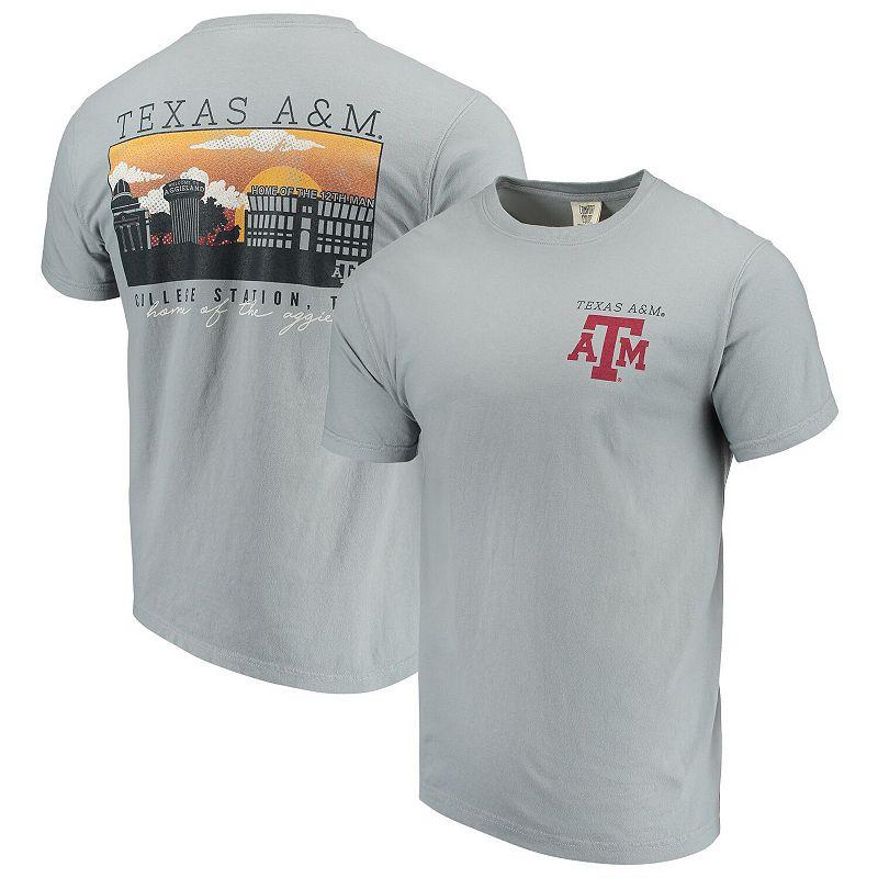 Men's Gray Texas A&M Aggies Comfort Colors Campus Scenery T-Shirt, Size: 3XL, Grey Product Image