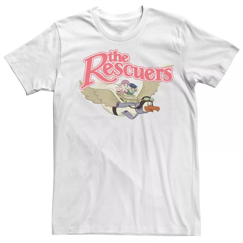 Big & Tall Disney The Rescuers Flying Distressed Classic Logo Tee, Men's,  Product Image